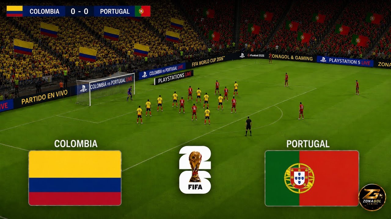 Colombia vs Portugal Mundial2026 | Simulación Realista PES2021 | Full match