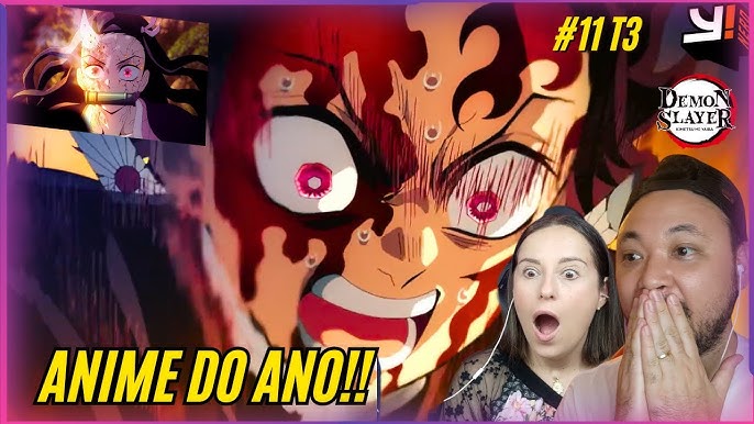 TANJIRO E TOKITO VS LUA SUPERIOR 4/ React EP 3  Temporada 3 KIMETSU NO  YAIBA ( DEMON SLAYER ) 