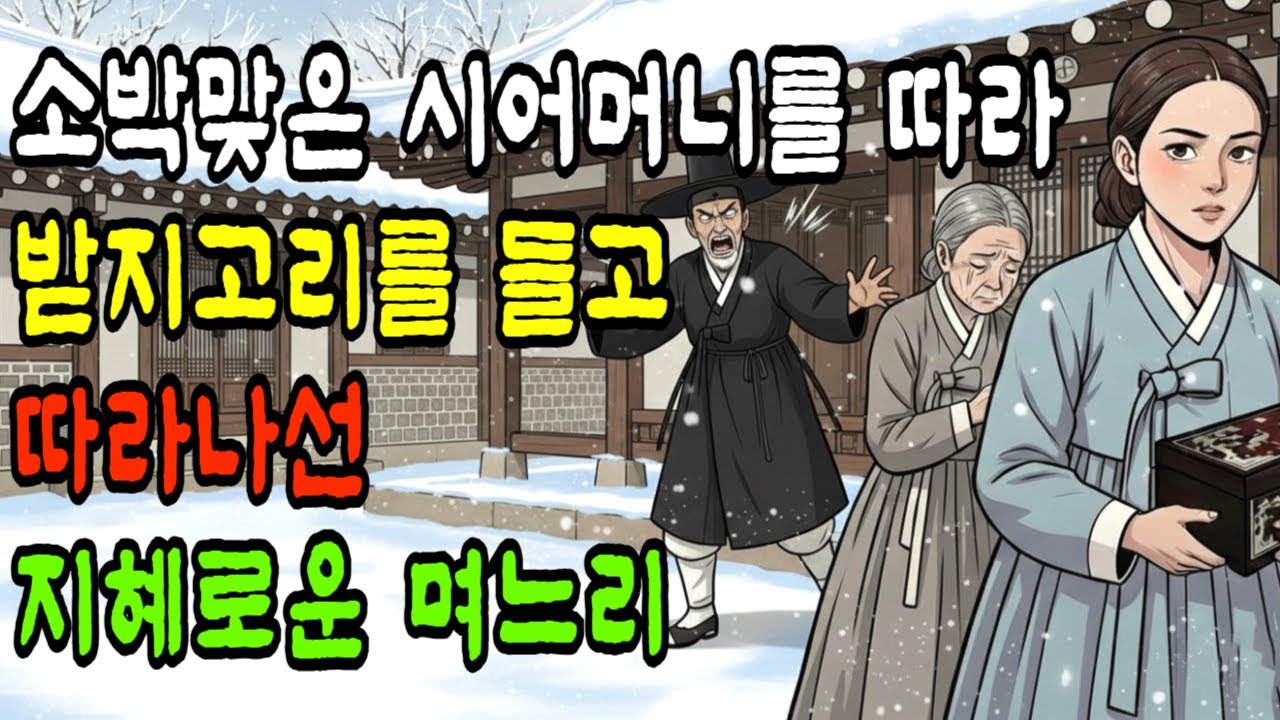 소박맞은 시어머니를 따라 받지고리를 들고 따라나선 지혜로운 며느리 | 야담·민담·전설·설화·옛날이야기