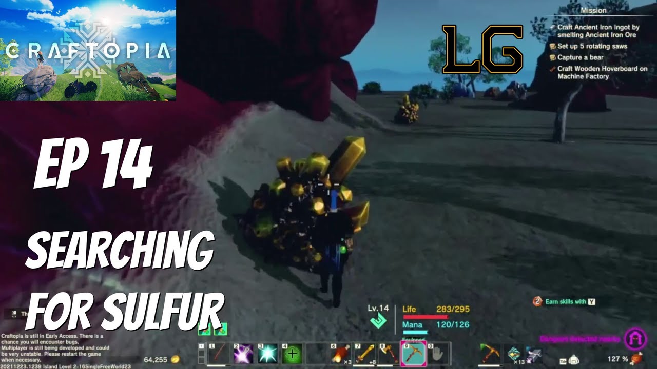Searching For Sulfur - Let's Play Craftopia Ep 14