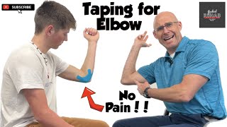 Prevent elbow pain for baseball players and other throwers! Easy Kinesiology taping technique! ⚾🎾🏈