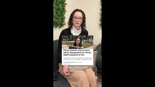 Mom claims she knows what happened in Texas A&M student's fall
