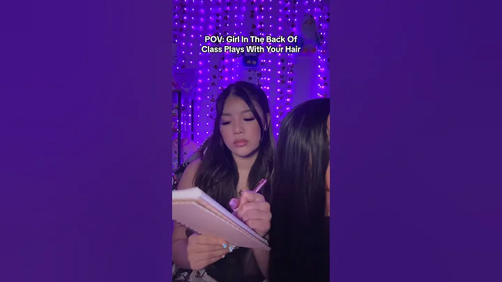 POV: Girl in the back of the class plays with your hair #shorts #asmr