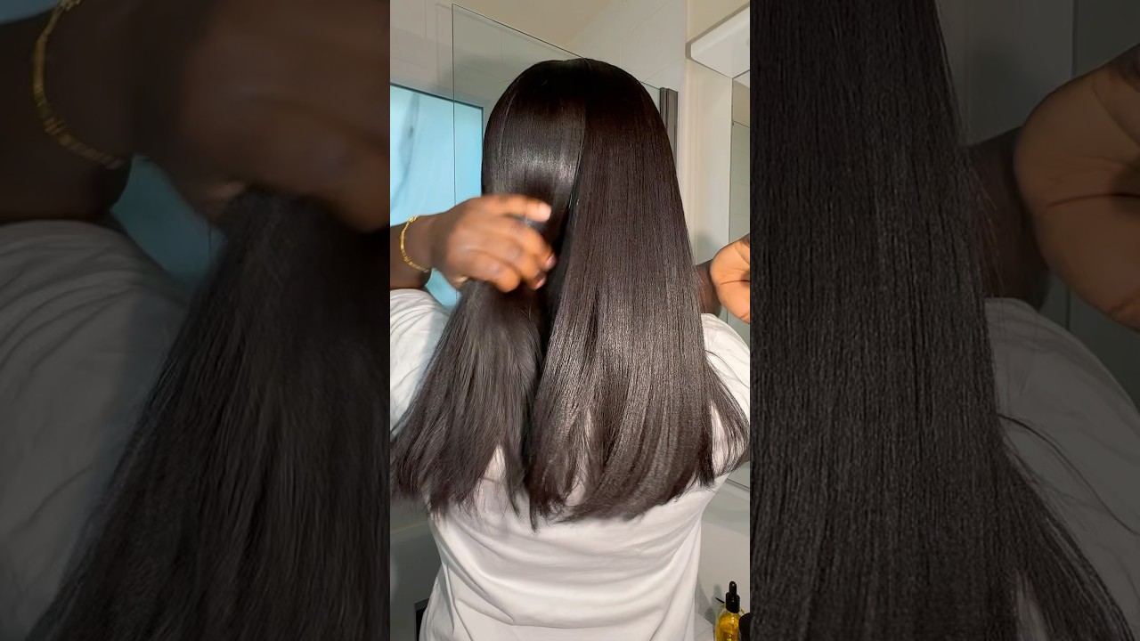 Relaxed hair Wash day  with lazartigue 