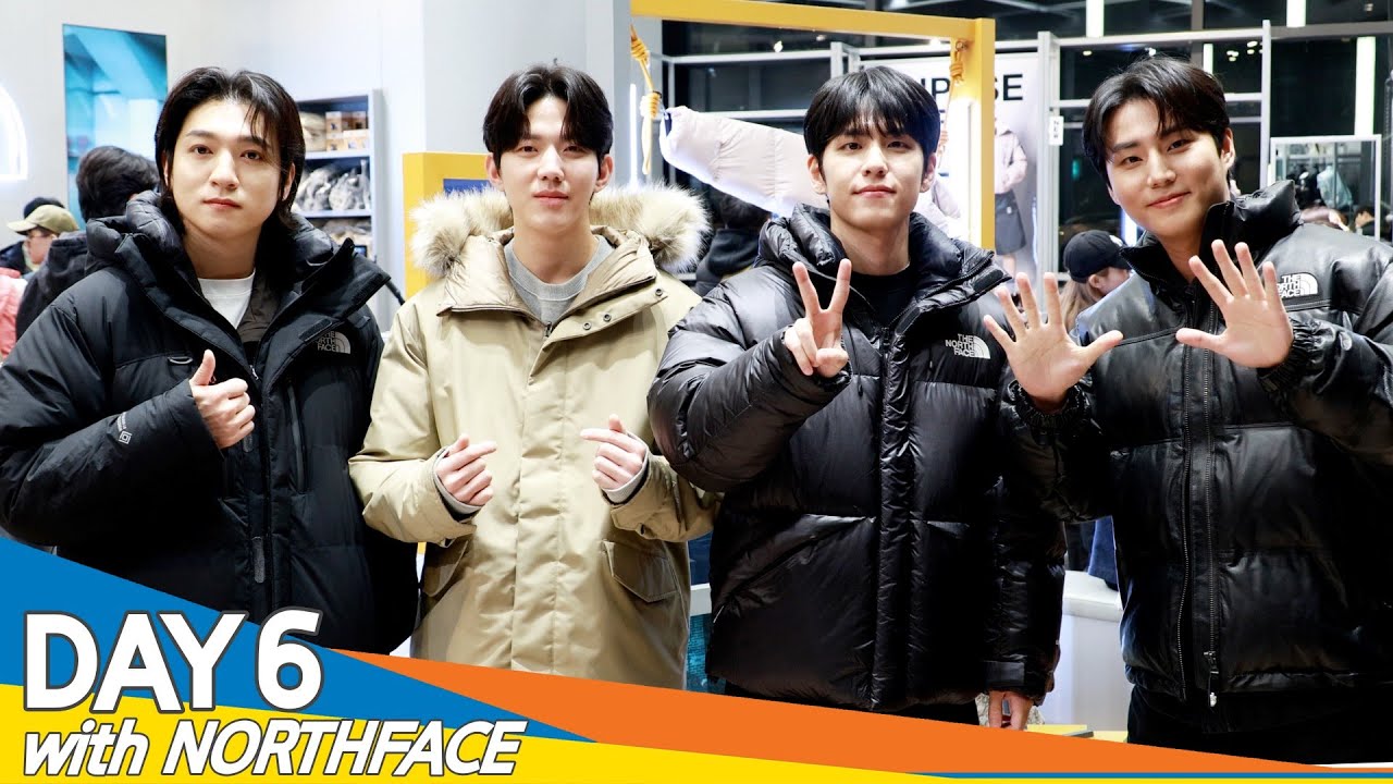 PHOTO】DAY6「THE NORTH FACE」明洞店を訪問…様々な冬アイテムを試着