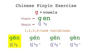 Chinese pinyin with consonant G + vowels screenshot 4