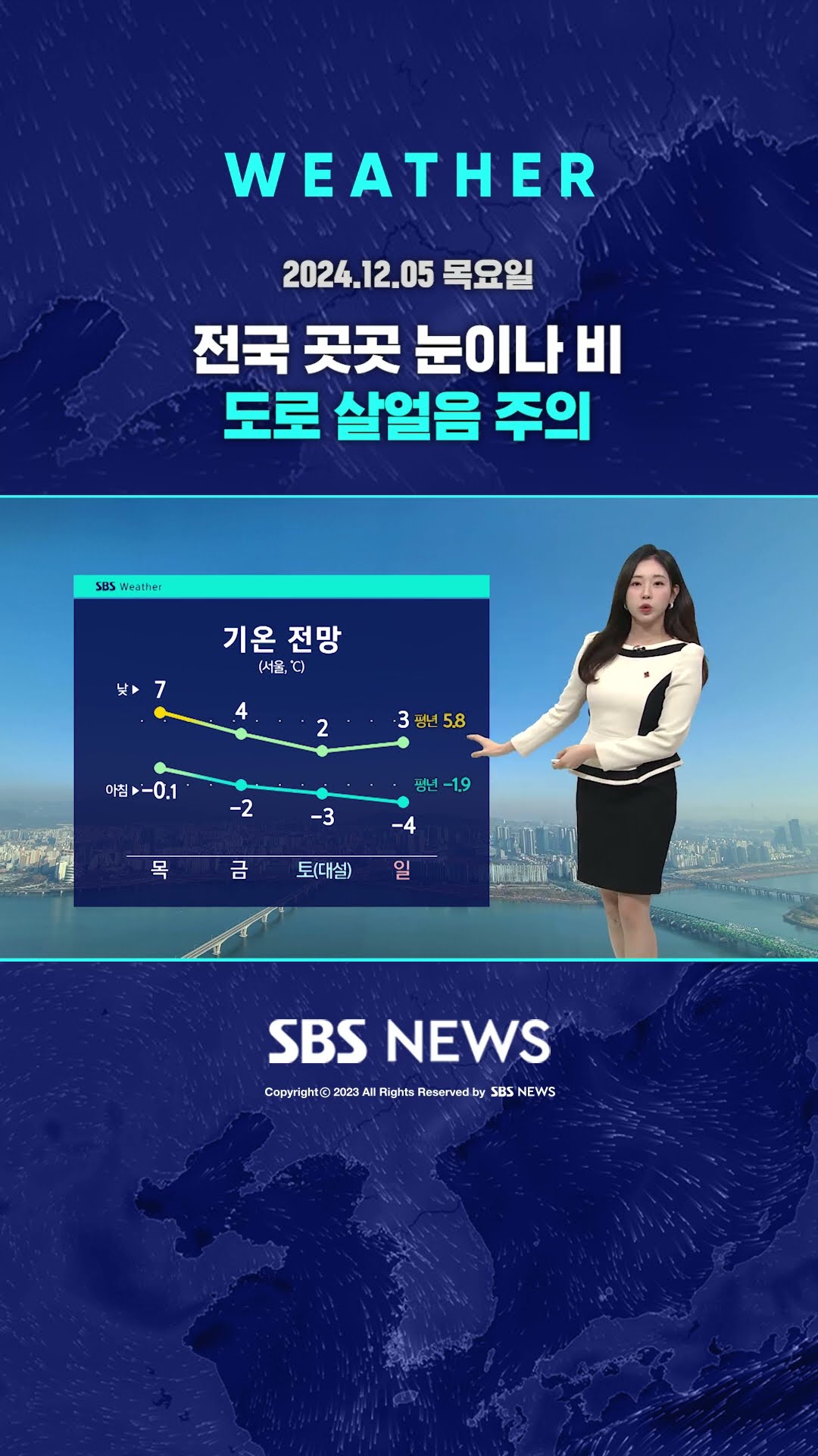 [날씨] 전국 곳곳 눈이나 비…도로 살얼음 주의 #shorts