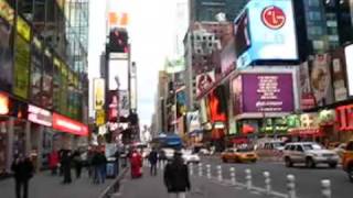 New York Time Square Walkthrough February 2009