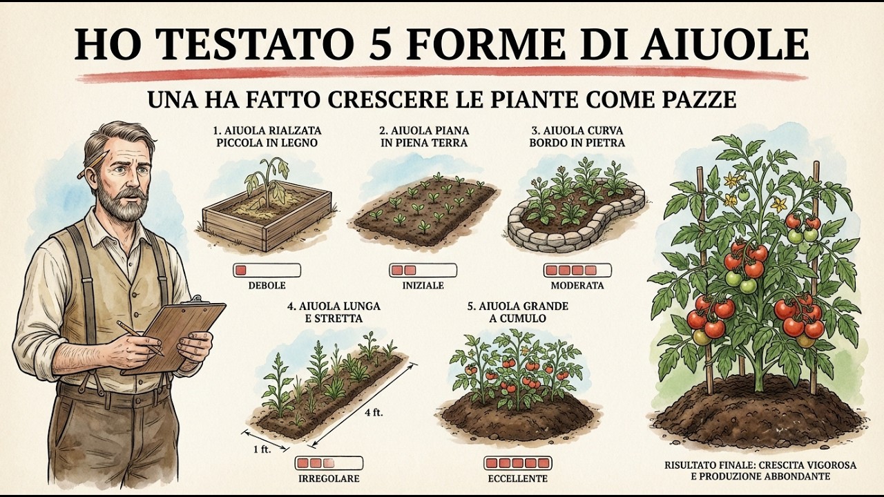 Probé 5 formas de camas de cultivo — una hizo que las plantas crecieran como locas