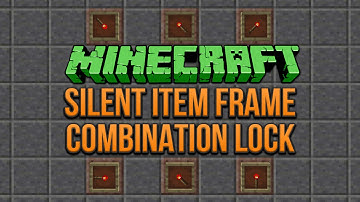 Silent Item Frame Combination Lock Minecraft 1.8 Tutorial