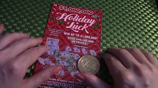$5 Holiday Luck Lottery Scratch Off ASMR Whispering Tapping screenshot 5