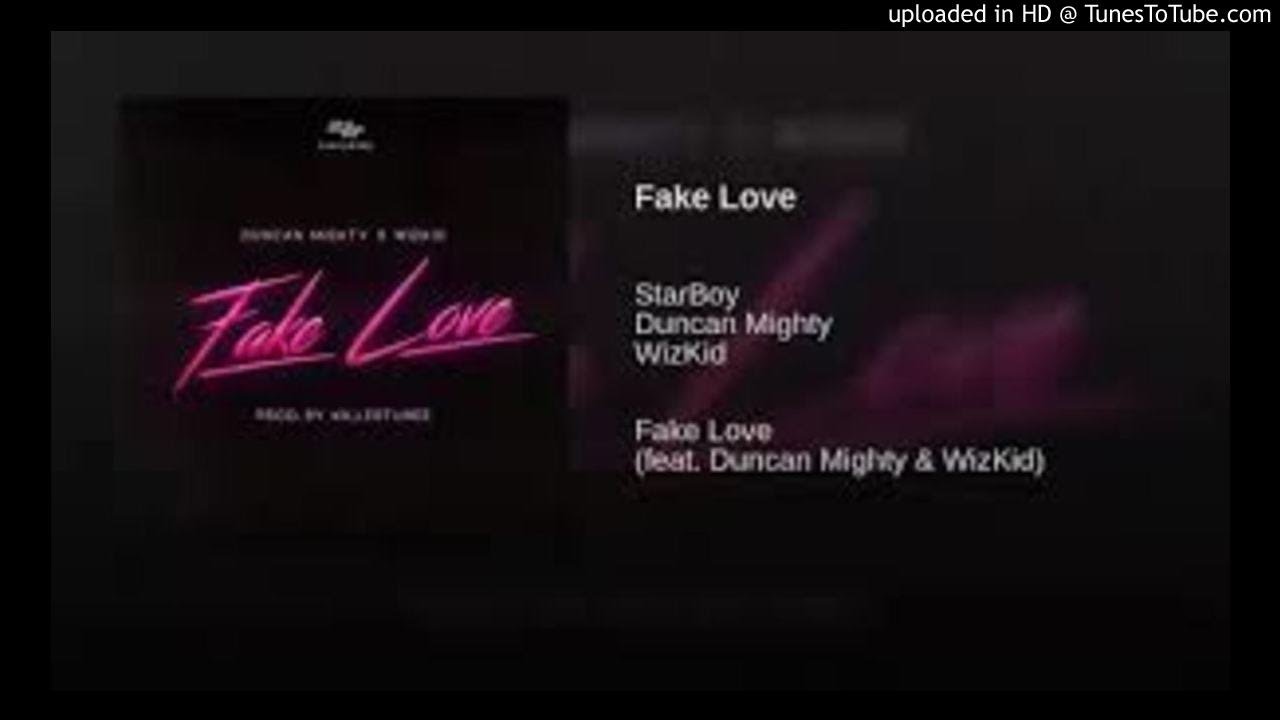 StarBoy Fake Love Instrumental ft. Duncan Mighty, Wizkid (Prod. By