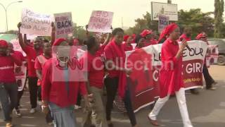 NIGERIA:PROTEST IN ABUJA DEMANDING GIRLS' RETURN