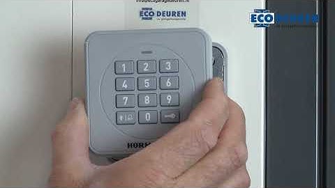 Hörmann FCT3 BS en FCT10 BS codeschakelaar - De nieuwste serie! -Omschrijving en instructies.