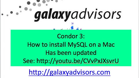 How to install MySQL on a Mac