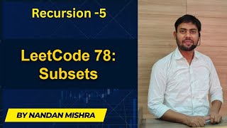 🔄Recursion -5  “LeetCode 78: Subsets Problem | Recursion Approach Explained with Code”