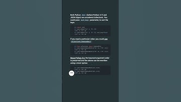 Items in JSON object are out of order using "json.dumps"? #shorts