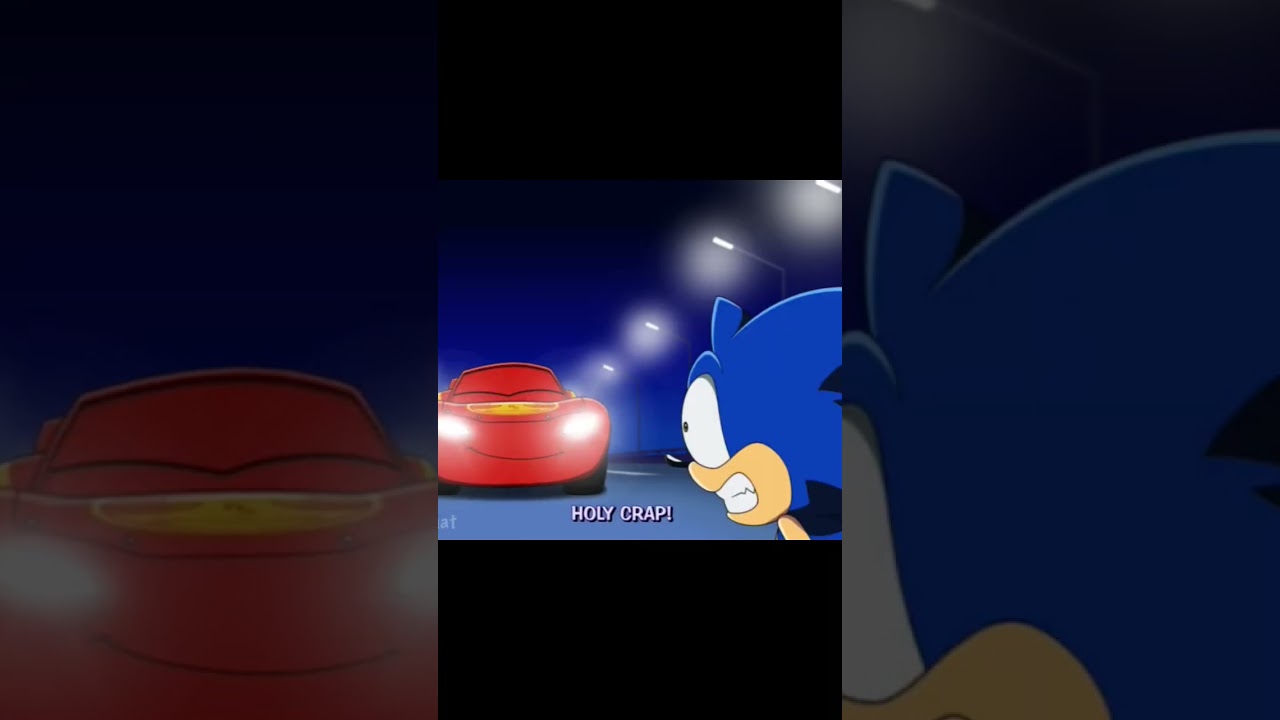SONIC MEET LIGHTNING MCQUEEN 