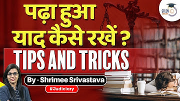 How to Increase Memorise Sections and concepts | Tips and Tricks | Judiciary Exam