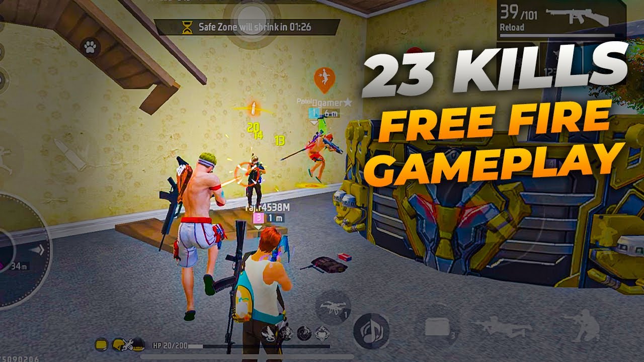 INSANE 23 KILLS in Free Fire Ranked Match! 🔥 | Dhruviniyooo