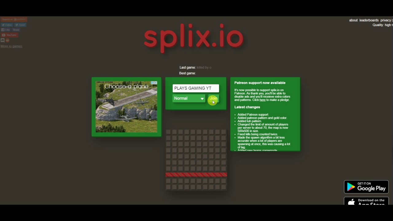 splix.io how to play the game