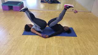 Partner Leg Raises at home or gym