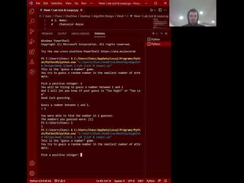 Week 01 Lab Algorithm Design