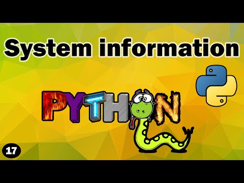 How to get system information in python such as Os name, System and release using os and platform