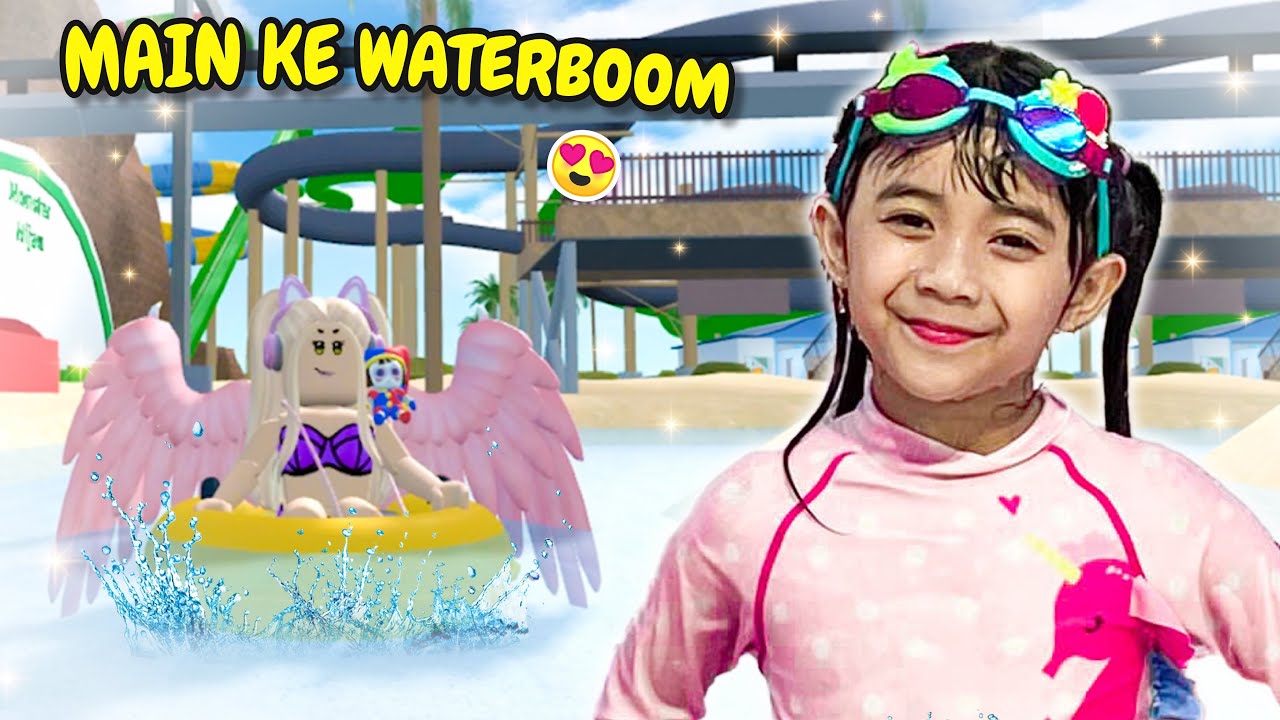 SAMANTHA BERENANG DI WATERPARK RAKSASA SAAT LIBURAN SEKOLAH !! ROBLOX GAME VIRAL INDONESIA