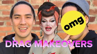 A Drag Queen Gives 1-Minute Makeovers