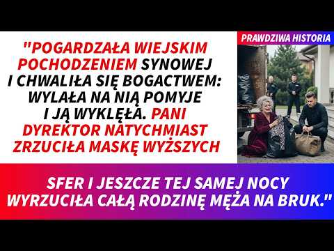 Mama ze wsi odwiedza wnuka. Teściowa wyrzuca jej jajka do ścieku: - Ty śmierdząca wieśniaczko!
