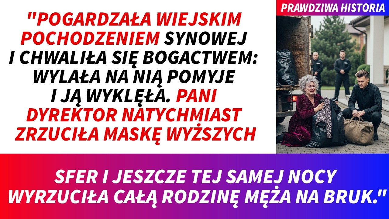 W sobotę moja mama przyjechała ze wsi, przywożąc wnukowi koszyk jajek od własnych kur. Teściowa wyrwała jej go z rąk i cisnęła prosto do ścieku, fukając: „Cuchnąca wiocha, tylko zarazki roznosi”....