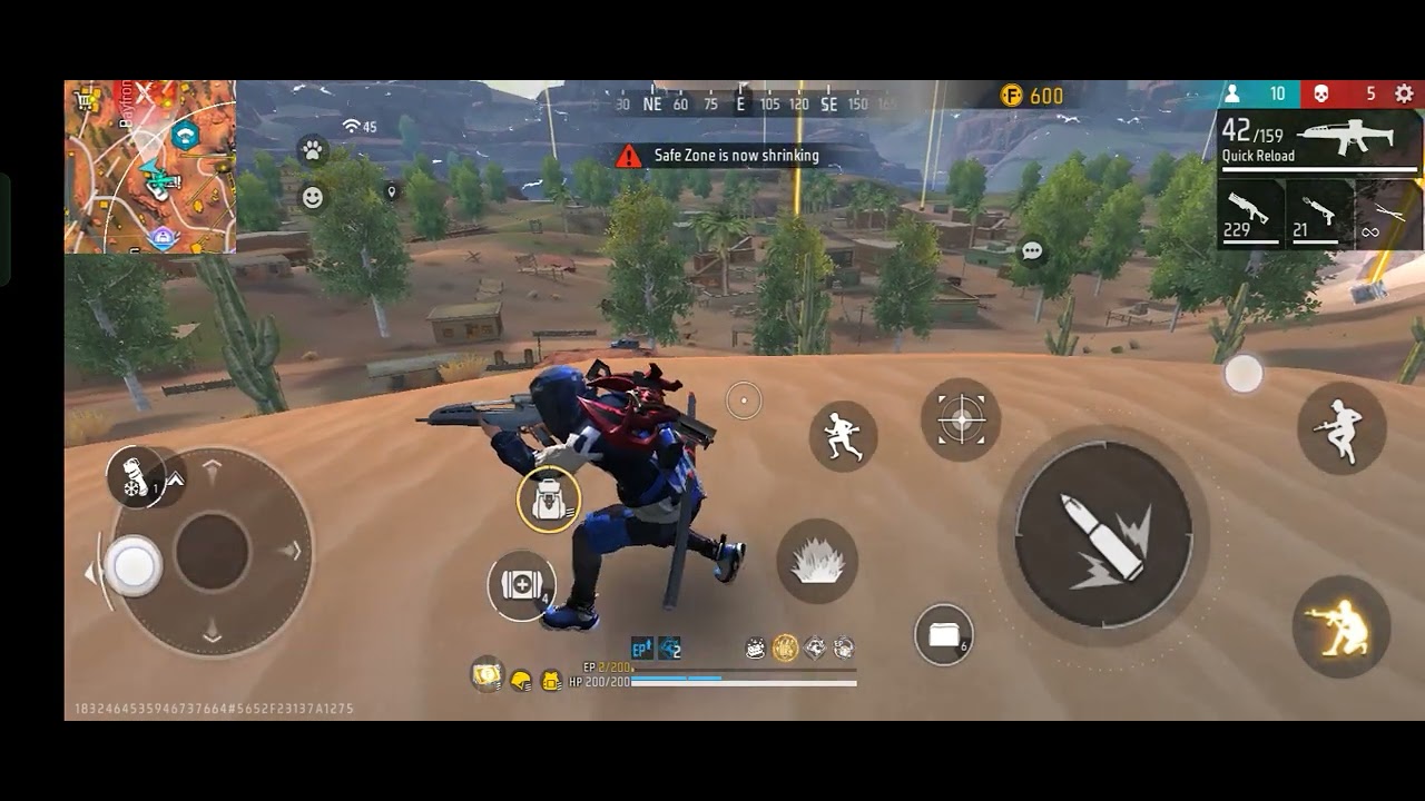 playing free fire max