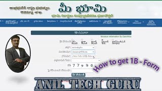 How to get 1B Form (Farmers) #meebhoomi.ap.gov.in