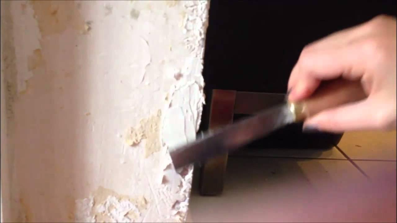 Raufaser Tapeten Reparatur Spachtel schnell und einfach zum selber reparieren tutorial YouTube