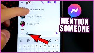 How to mention someone on messenger (Group Chat) screenshot 5