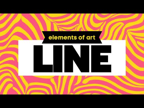 Elements Of Art: Line - Art Lesson For Beginners, Elementary x Middle School Art Lineart Line