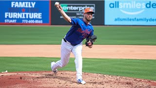 Tylor Megill Throws Heat in Live BP