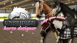 NEW *FREE* HORSE GAME || Unbridled: Horse Designer