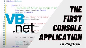VB Net | First Console Applications