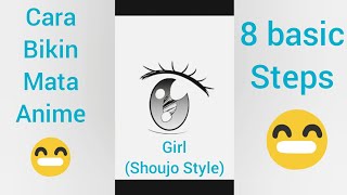 Medibang Paint Android Tutorial || Mata Manga Anime Girl (shoujo style). screenshot 1