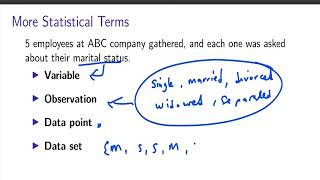 Variable and Observation