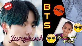 Bts- Jungkookdrawing With Dinu