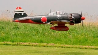 GIANT 1/5 SCALE MITSUBISHI ZERO ZEN - 70cc MEISTER PLAN - GREGG AT HMFC - 2016