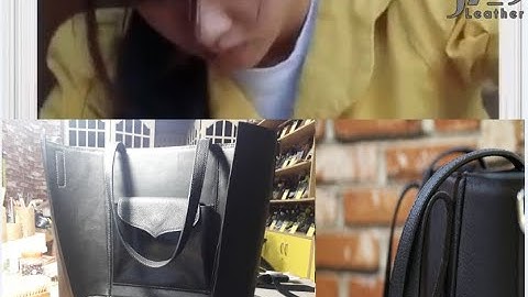 Handmade Leather Tote Bag - Large Size - by JAS