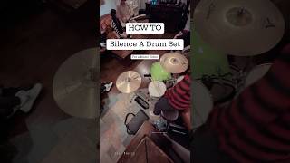 How To Silence a Drum Set for a Music Video (Joey Castro Drum Tips) -make real drums quiet-