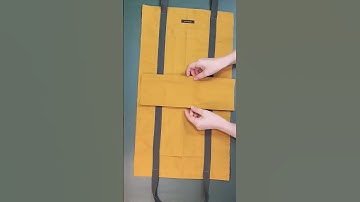 Easy to make!!💐 How to make an unlined canvas tote bag#shorts #shortsvideo #sewingtutorial