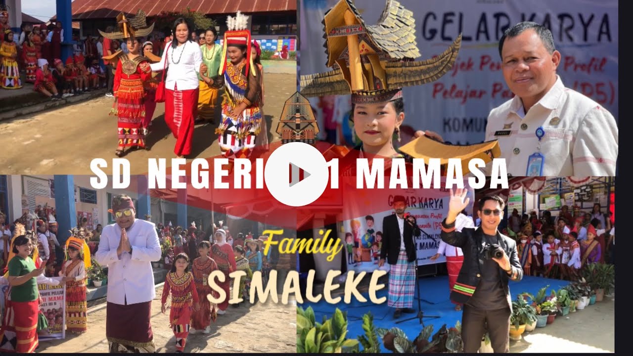 Unik! 😍Keberagaman suku, adat, agama & pakaian adat, menyatu dlm Acara Gelar Karya P5 SDN 001 Mamasa