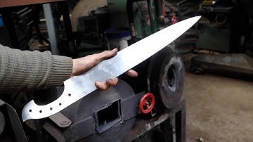 making a Vimose type Seax knife/sword, part 1, forging the blade.