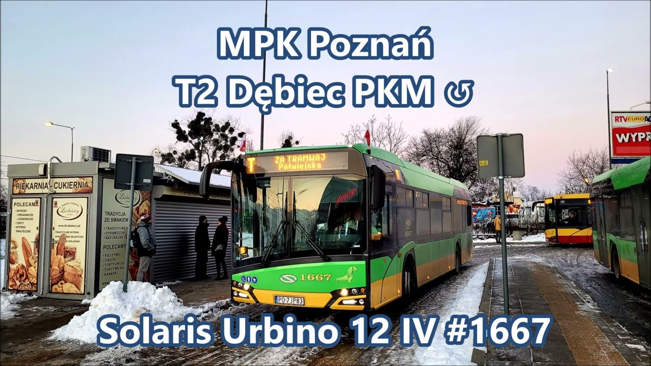 MPK Poznań - linia T2 [objazd], Solaris Urbino 12 IV #1667